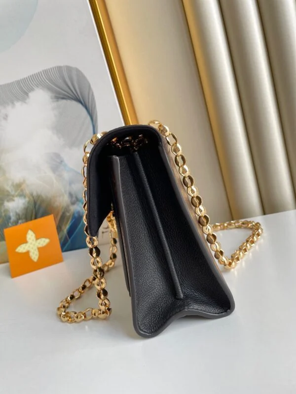 Louis Vuitton Victoire Monogram Pattern Handbags 27x20x10cm — Black Front Panel product view 5