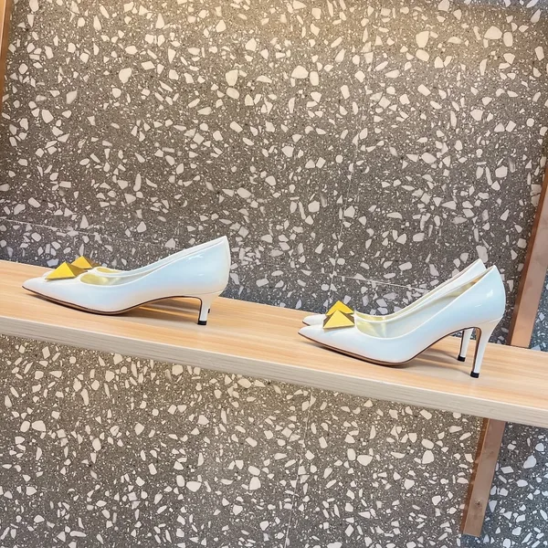 Valentino Women White Patent Leather Heels product view 5