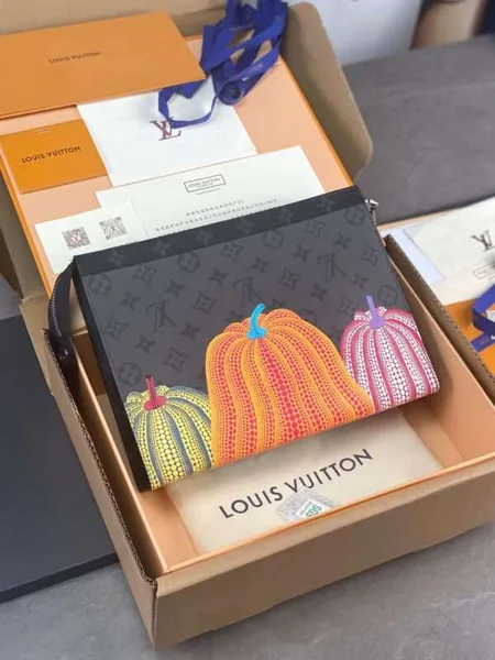 Louis Vuitton Pochette Clutch Bag Pumpkin Pattern 26 cm product photo