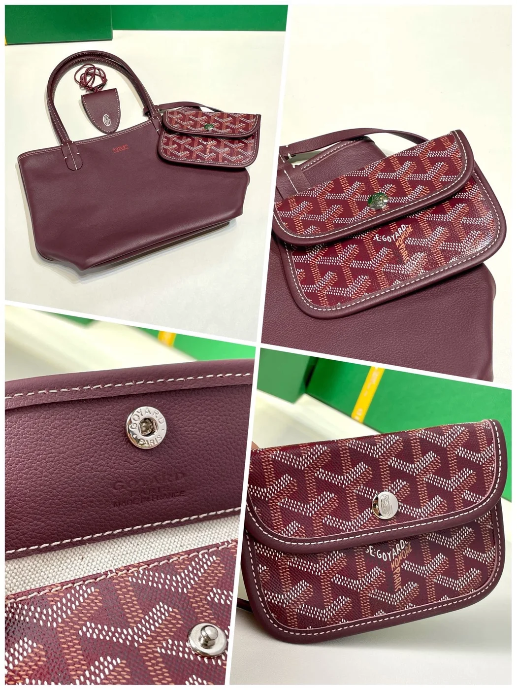 Goyard Anjou Mini in Burgundy Bag product view 4