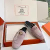 Hermès Women Pink Suede Mules product view 5