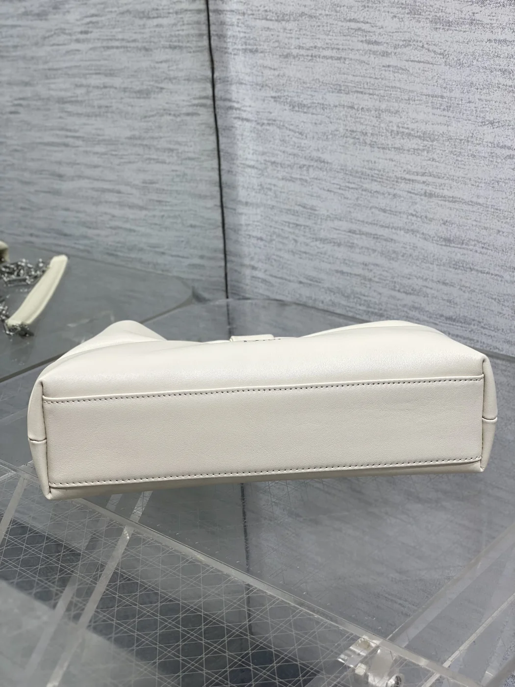 Dior Bow Bag Small in white product view 7