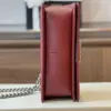 Chanel Boy Medium Handbag Woman’s V-Pattern Red Leather 25 cm product view 4