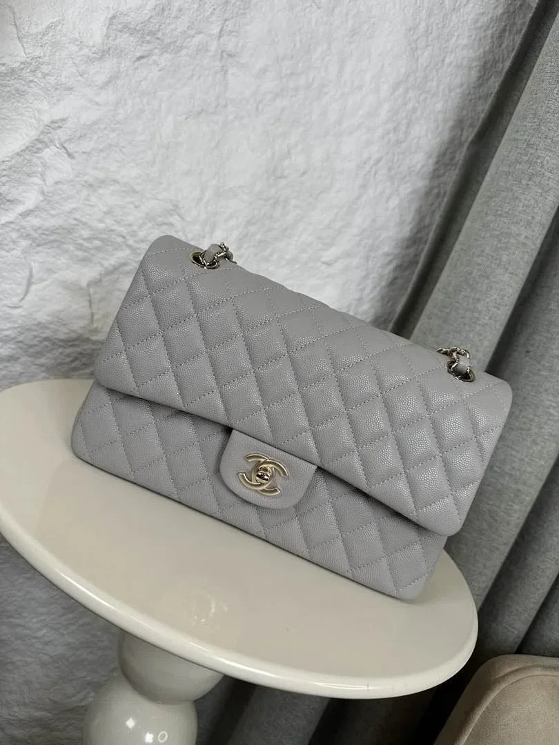 Chanel Classic Flap 25 Medium Grey Bag product view 1