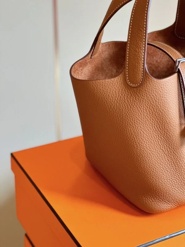 Hermès Picotin 18 Brown Silver Hardware Bag product view 5