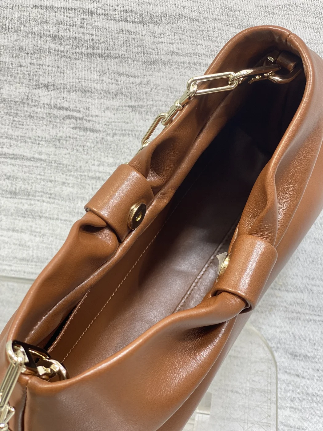 Dior Bow Bag Brown Lambskin product view 7