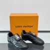 Louis Vuitton Men Sneakers — Black with Outlined LV Detail product view 5