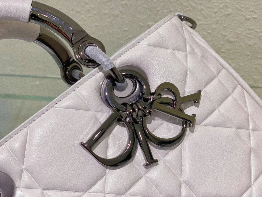 Dior Lady Women’s Handbag Light Purple 24x18cm product view 5