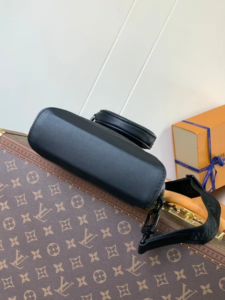 Louis Vuitton Duo Crossbody Sling Bag Black Embossed Monogram product view 3