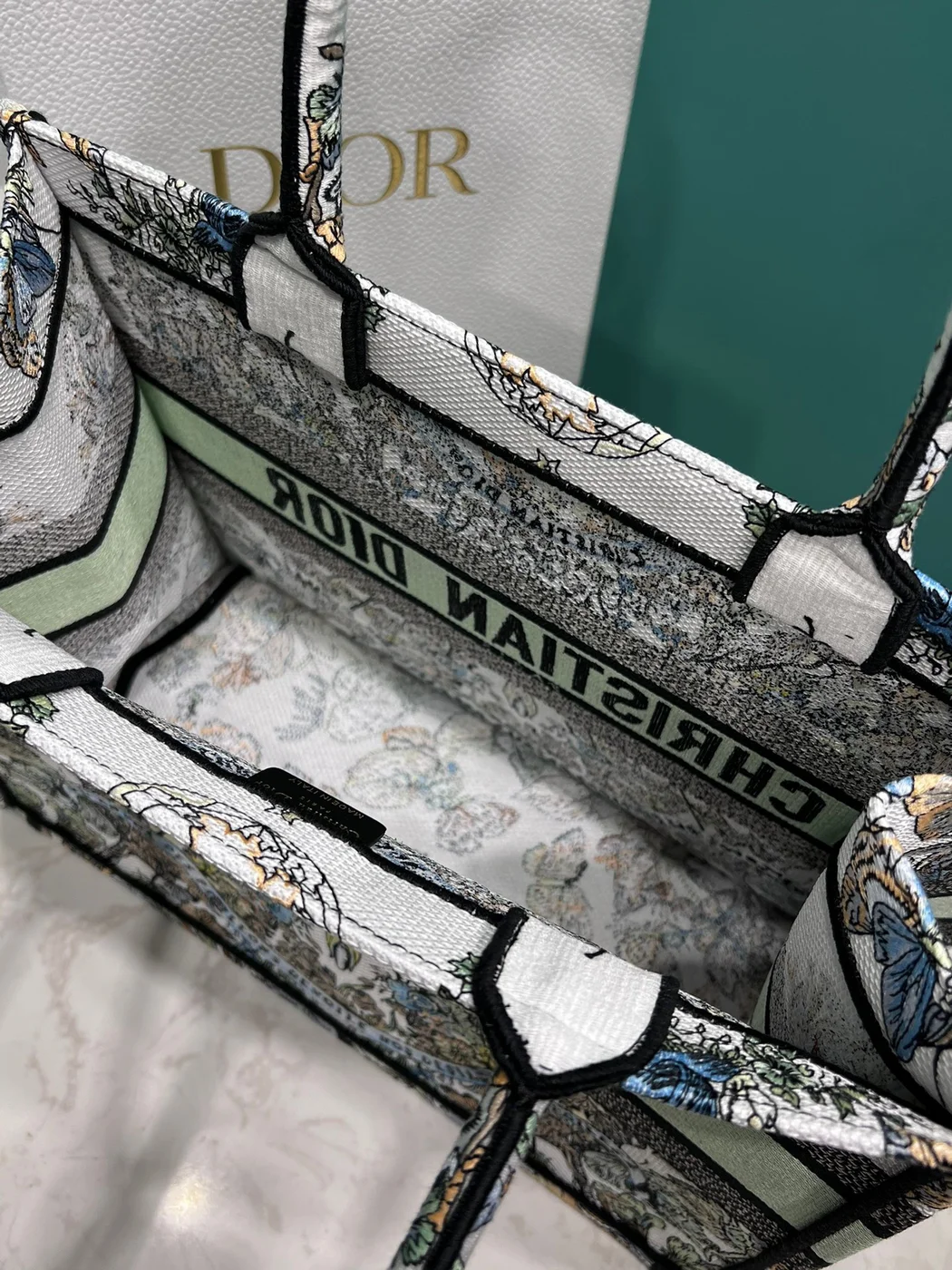 Dior Book Tote 36 cm — Multicolor Ornamental Pattern product view 4