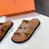 Hermès Women Tan Leather And Fabric Sandals product view 4