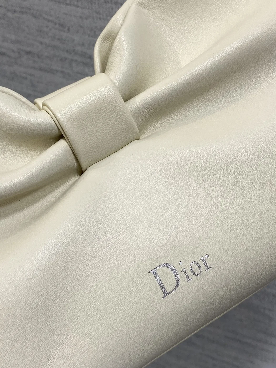 Dior Bow Bag Small in white product view 3