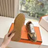 Hermès Women Brown Suede Sneakers product view 2