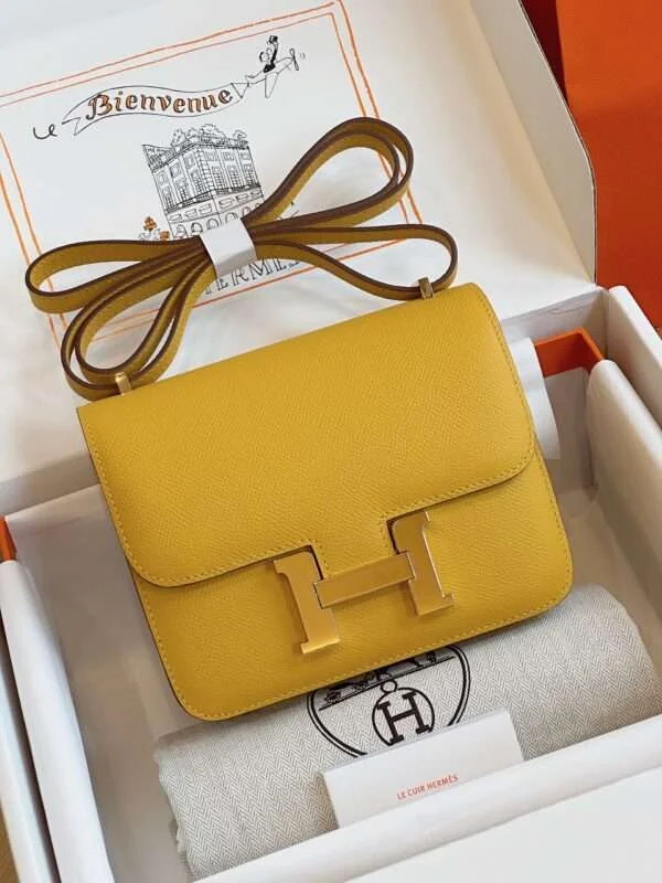 Hermès Constance Bag Epsom Gold Yellow Handbags 19 cm product view 1