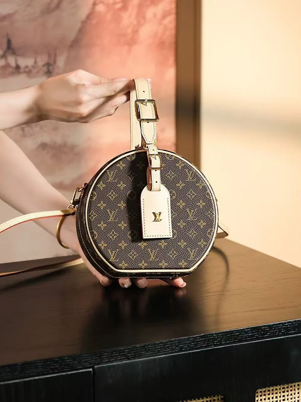 Louis Vuitton Petite Boite Chapeau handbag in Monogram canvas product view 6
