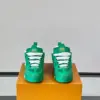 Louis Vuitton Men Green Mesh Sneakers product view 2