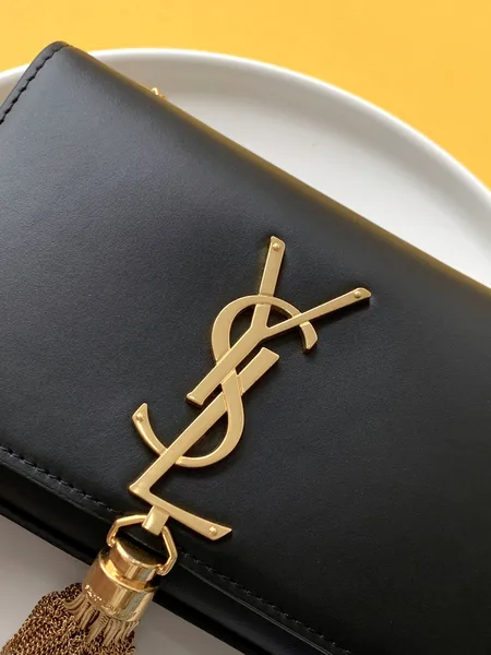 Saint Laurent Black Leather Small Kate Tassel Crossbody Bag product view 5