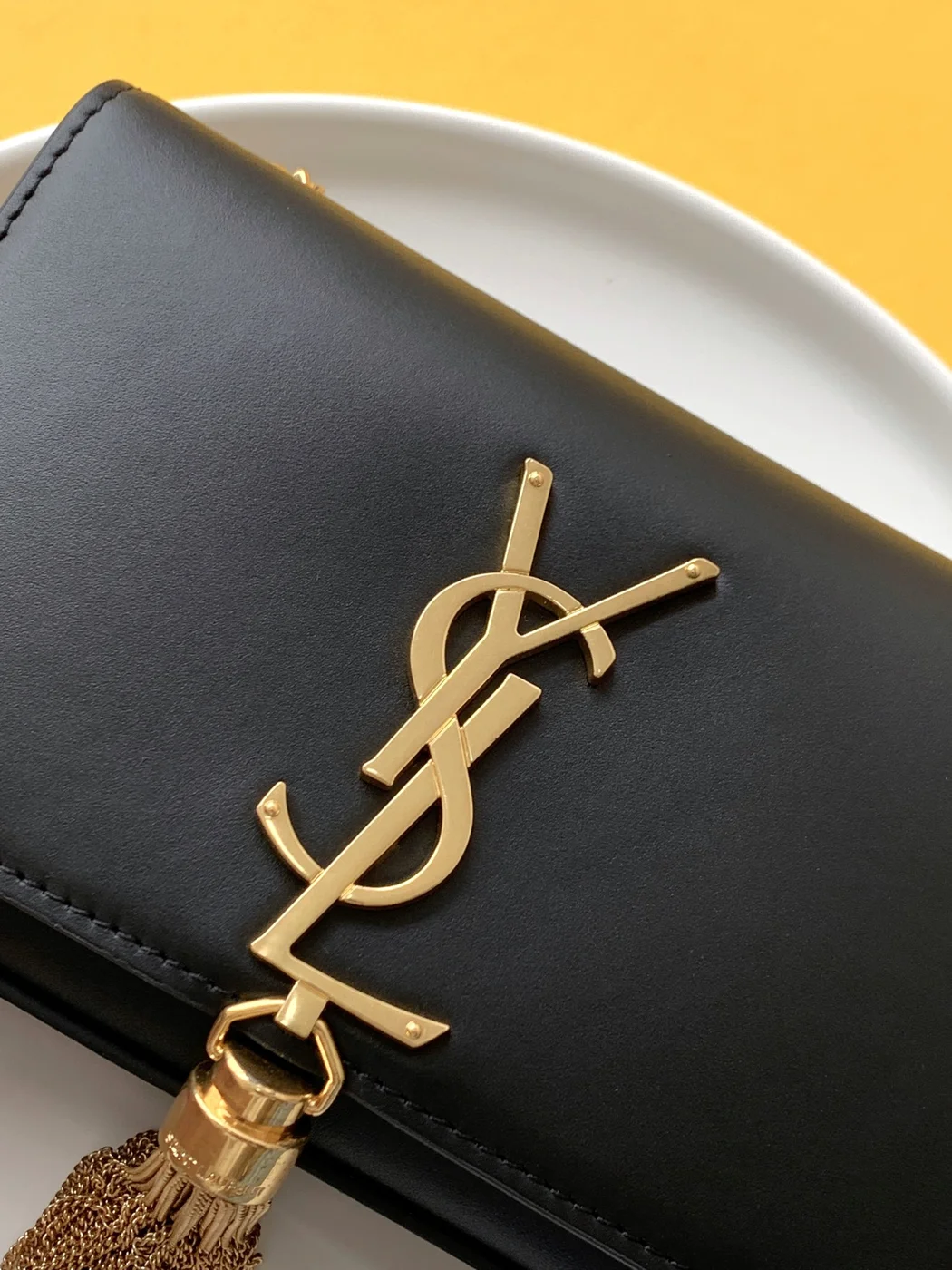 Saint Laurent Black Leather Small Kate Tassel Crossbody Bag product view 5