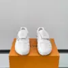 Louis Vuitton Men White Sneakers — Outlined LV Side Detail product view 2