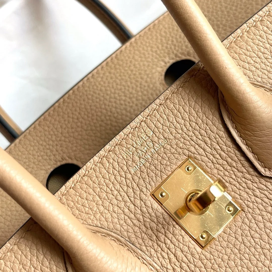 Hermès Birkin Beige Togo 25 Gold Hardware Bag product view 5