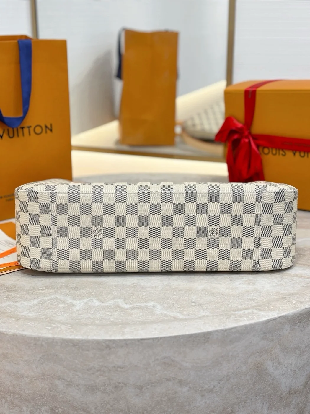 Louis Vuitton Damier Azur Slouchy MM Bag product view 4