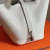 Hermès Picotin 18 White Togo Leather Silver Hardware Bag product view 3