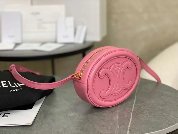 Celine Mini Handbag Pink Smooth Leather 16×12.5x4cm product view 2