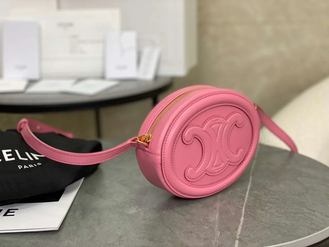 Celine Mini Handbag Pink Smooth Leather 16×12.5x4cm product view 2