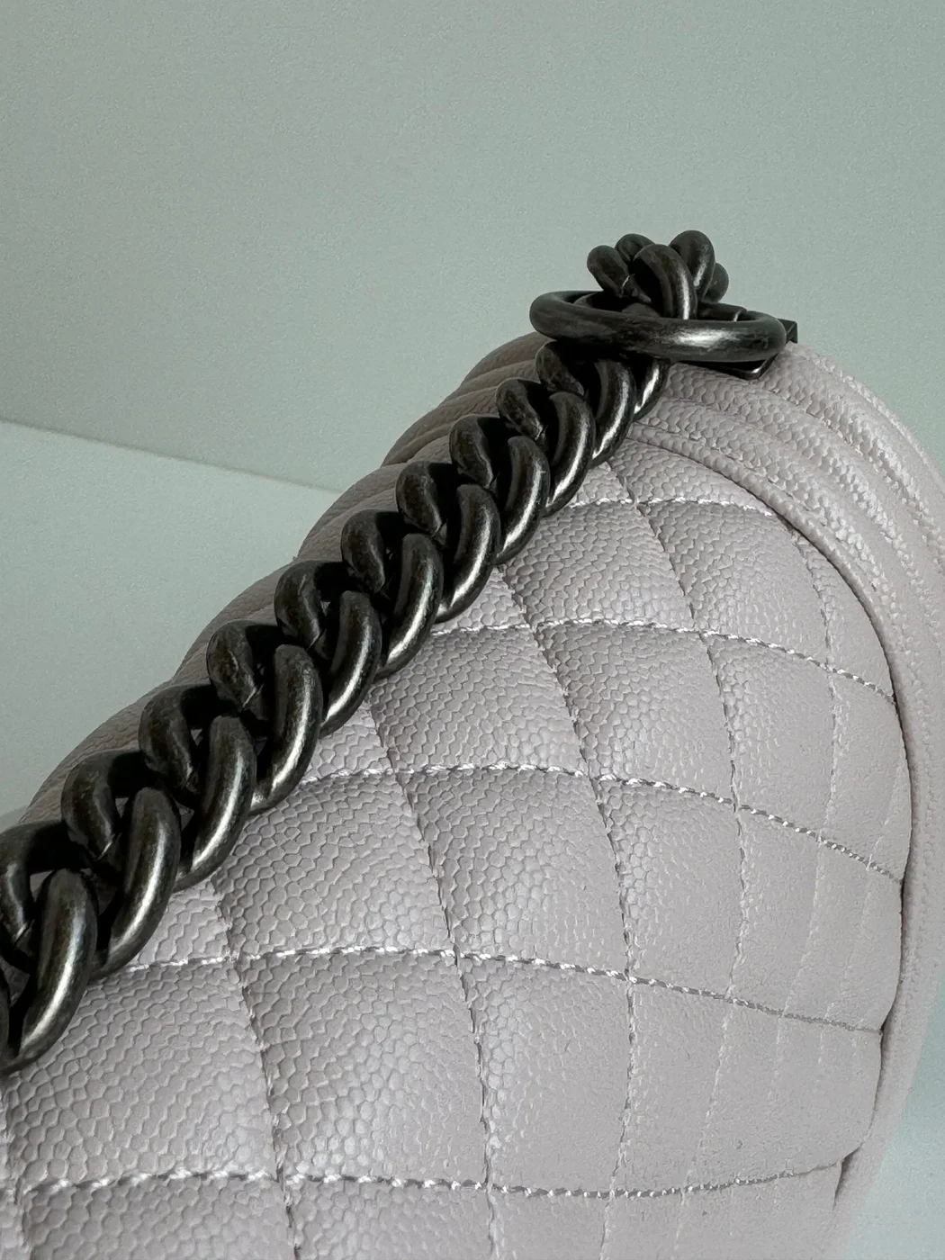 Chanel Boy Bag Medium 25 In Pink Calfskin product view 6