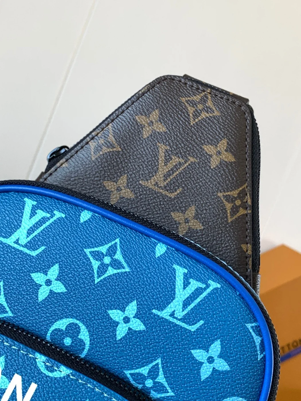 Louis Vuitton Avenue Slingbag 31 In Blue And Brown Taiga Leather Bag product view 7