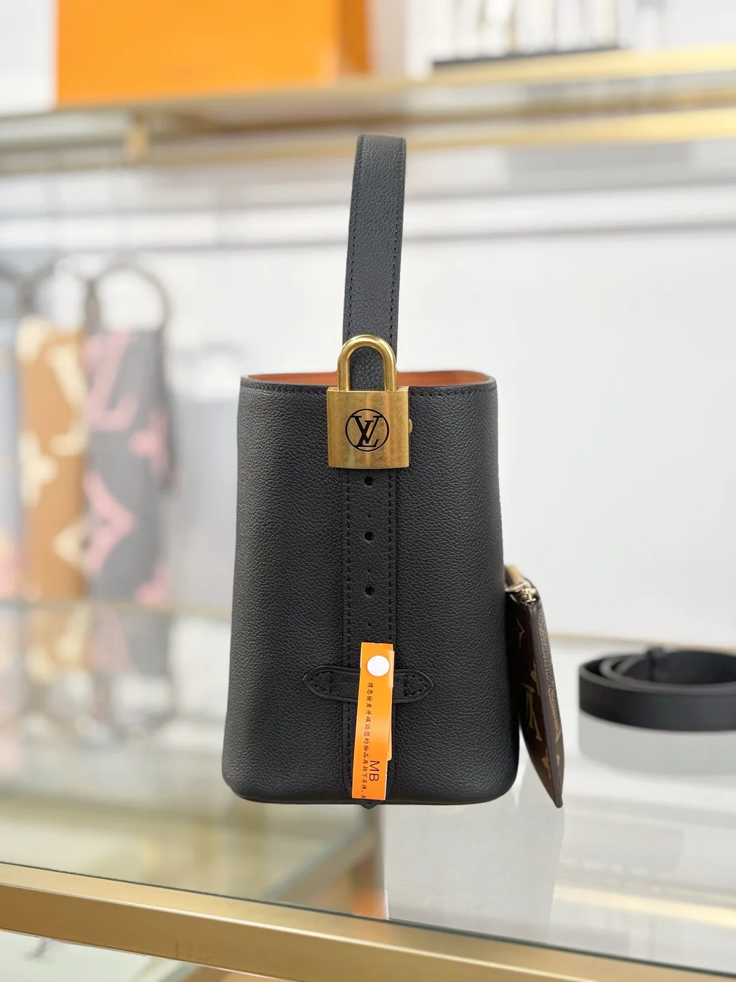 Louis Vuitton Low Key All In BB bag in black product view 3