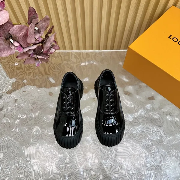 Louis Vuitton Women Black Patent Leather Sneakers product view 6