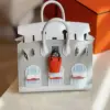 Hermès Birkin 20 Sellier Faubourg House White Snow Palladium Hardware Bag product view 6