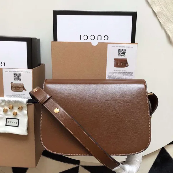 Gucci 1955 Horsebit Bag Women’s Brown Smooth Leather 25 cm product view 8