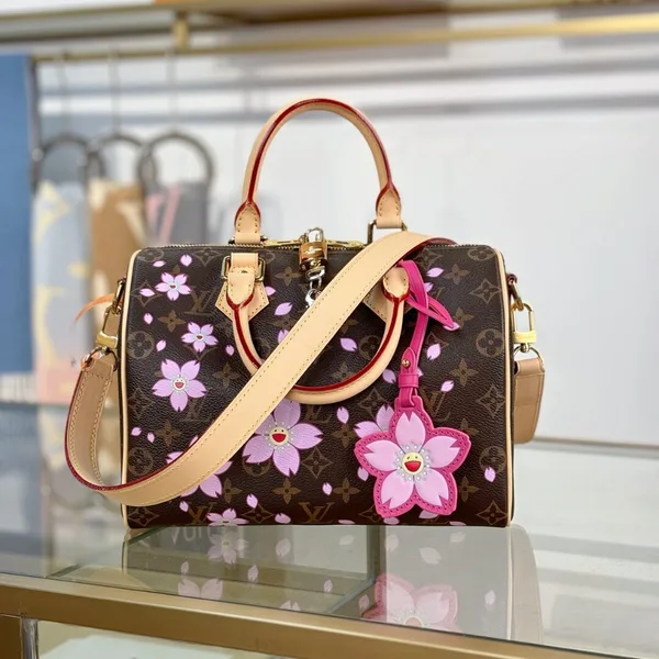 Louis Vuitton x Takashi Murakami Monogram Cherry Blossom Speedy Bandoulière 25 Bag product photo