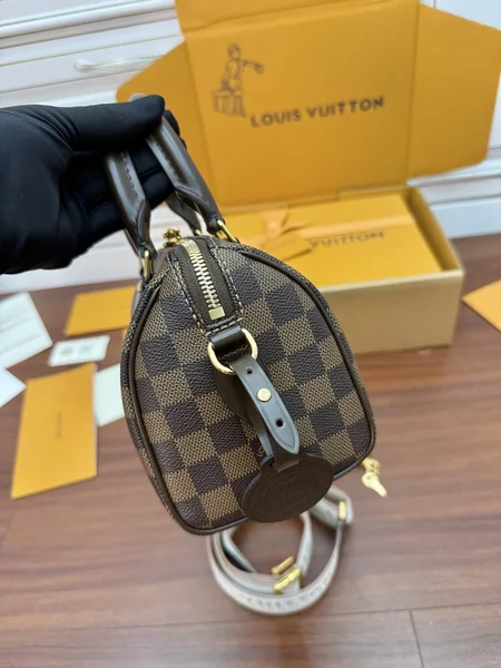 Louis Vuitton Alma Bag Brown Damier with Pale Strap product view 2