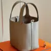 Hermès Picotin 18 Gray togo leather Silver Hardware Bag product view 6
