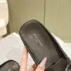 Louis Vuitton Women Black Leather Mules — Bow Detail product view 5