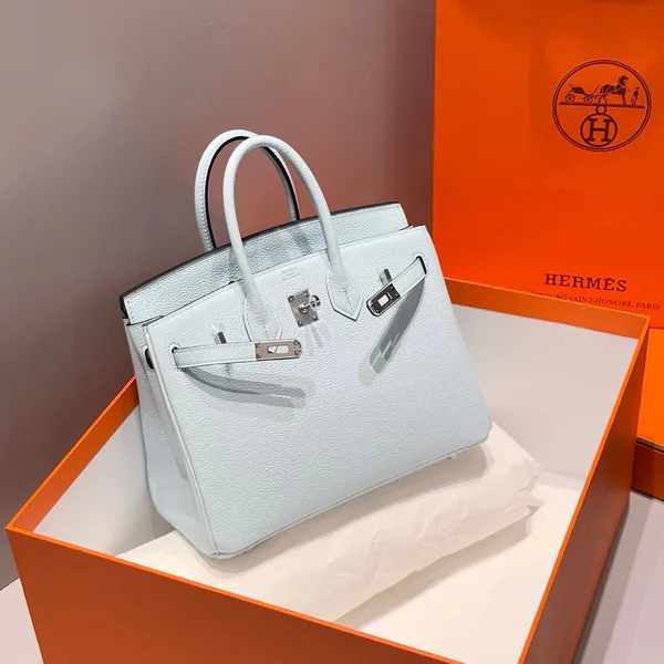 Hermès Birkin 25 In Cloud Blue Silver Hardware Bag product photo