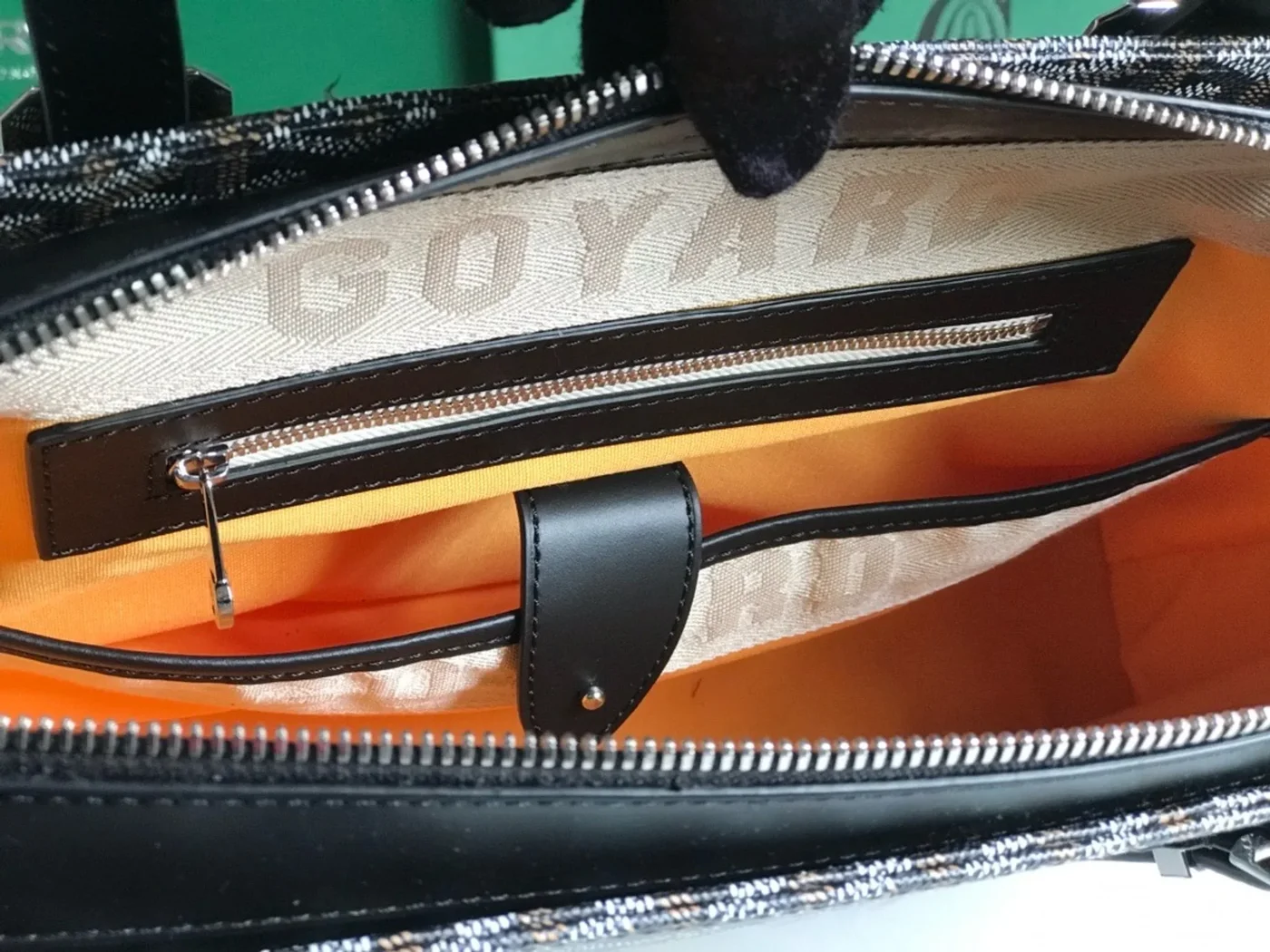 Goyardine Sac Marie Galante MM Black Bag product view 3