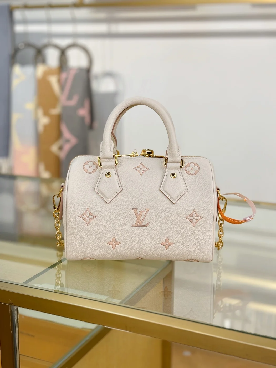 Louis Vuitton Monogram Empreinte Bicolor Speedy Bandoulière 20 Bag product view 5