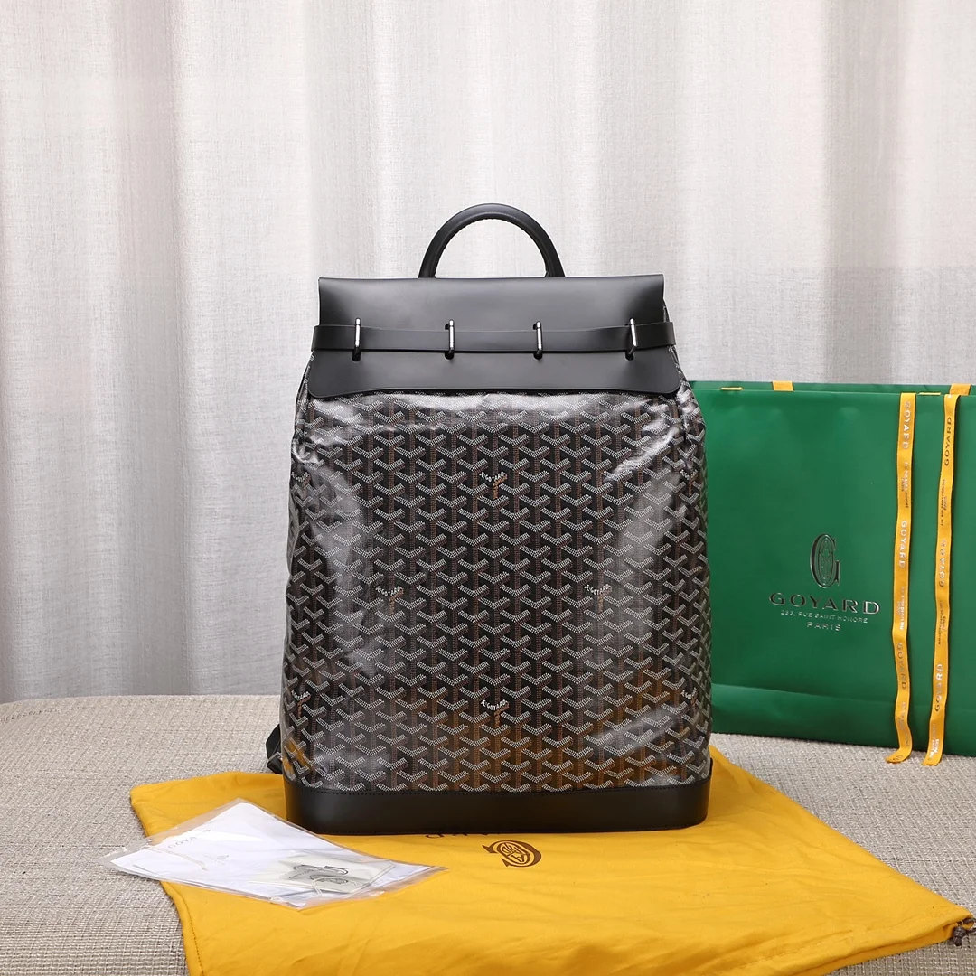Goyard Steamer GM Black Leather Travel Bag product view 1