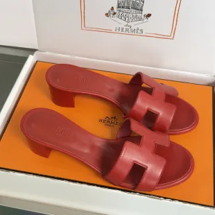 Hermès Oran Heels – Red product photo