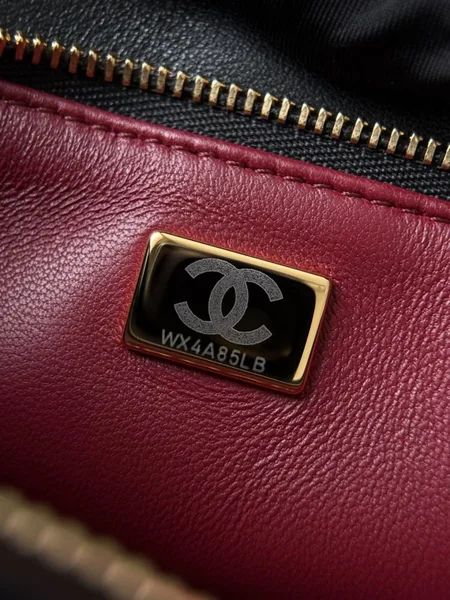 Chanel “Chic Studs” Clutch Bag Black Lambskin Gold Hardware product view 4