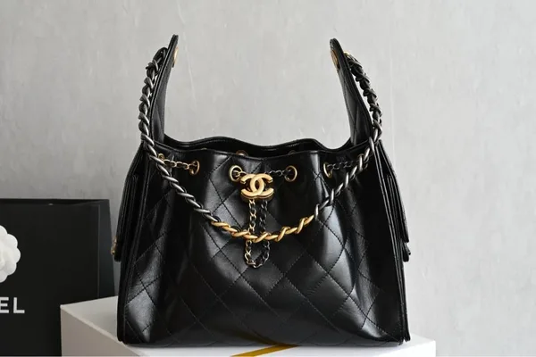 Chanel 25 Small Gold Silver Chain Bag product photo
