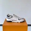 Louis Vuitton Men White Black Leather Sneakers product view 6