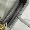 Dior Saddle Bag in Stone Gray Gold Hardware product view 6