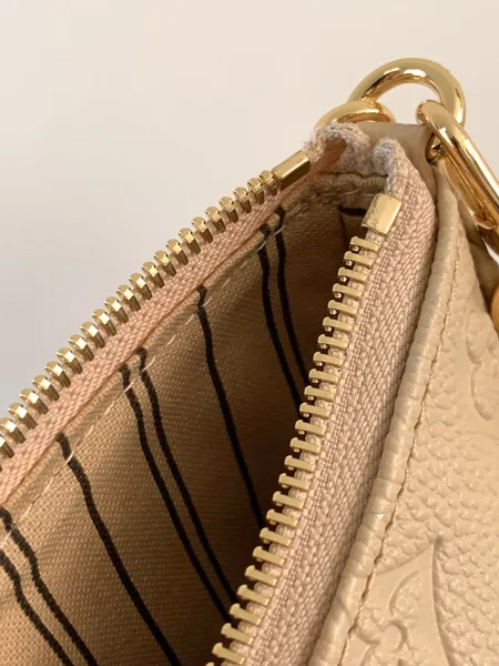 Louis Vuitton Easy Pouch On Strap 19 In Beige Monogram Empreinte Leather product view 8