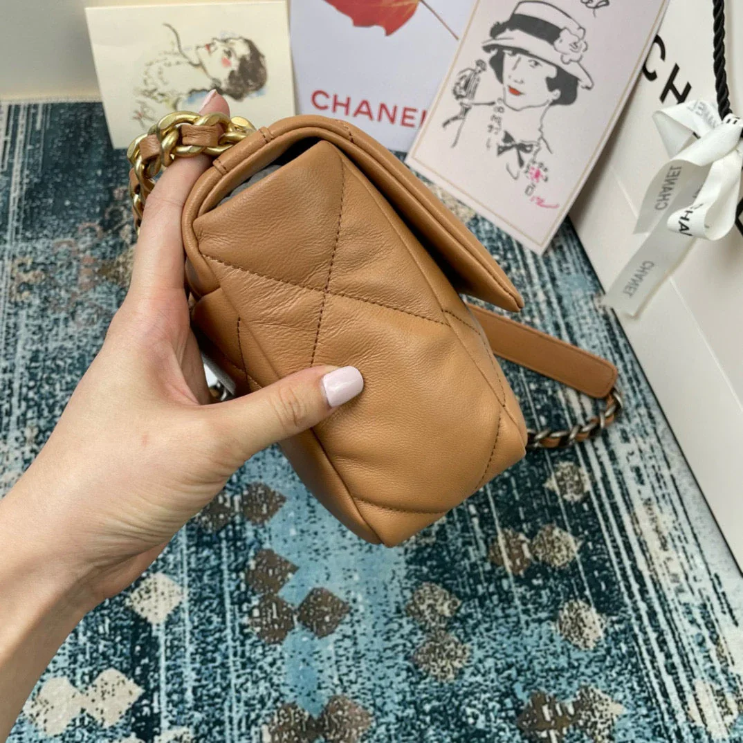 Chanel Medium 26 Flap Bag In Peanut Lambskin product view 3
