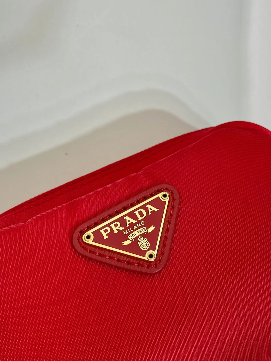 Prada Clutch 12 In Passion Red Re-Nylon product view 4
